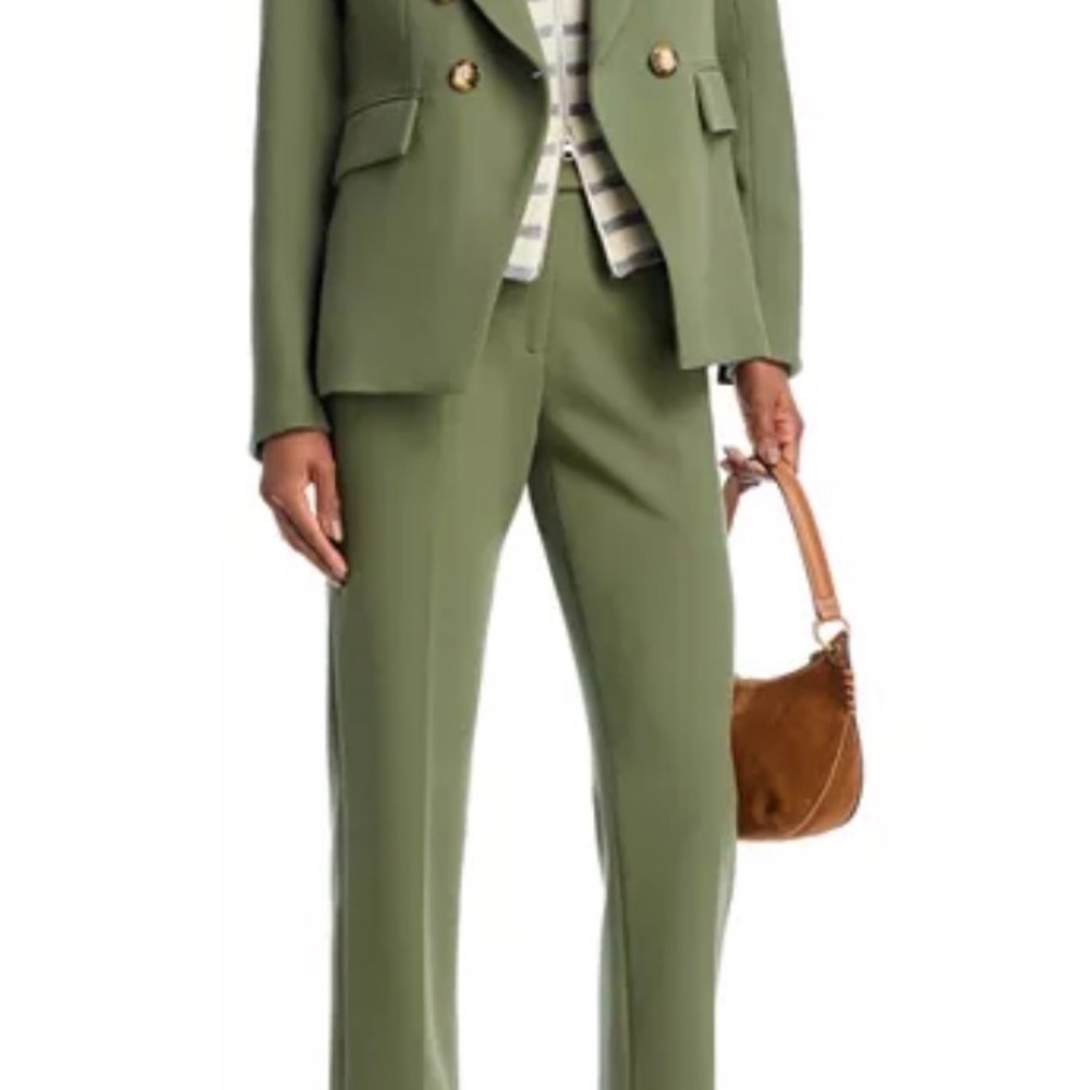 Veronica Beard Sage Green Cropped Pants - Picture 2 of 8
